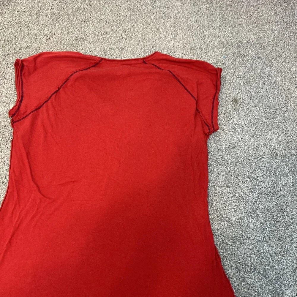 MLB All-Star Game Shirt Womens Large Red‎ 2010 Baseball Nike V Neck Anaheim